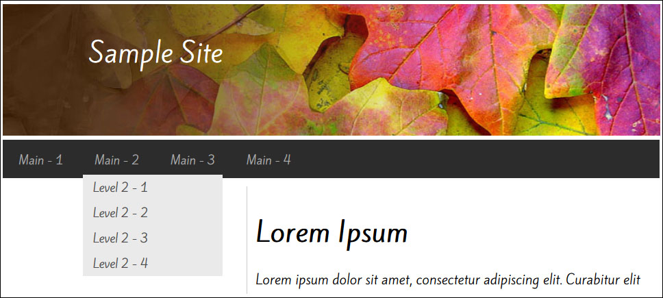 Creating animated menus