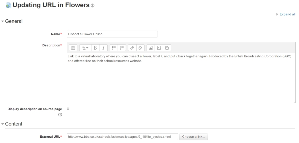 Adding resources and activities