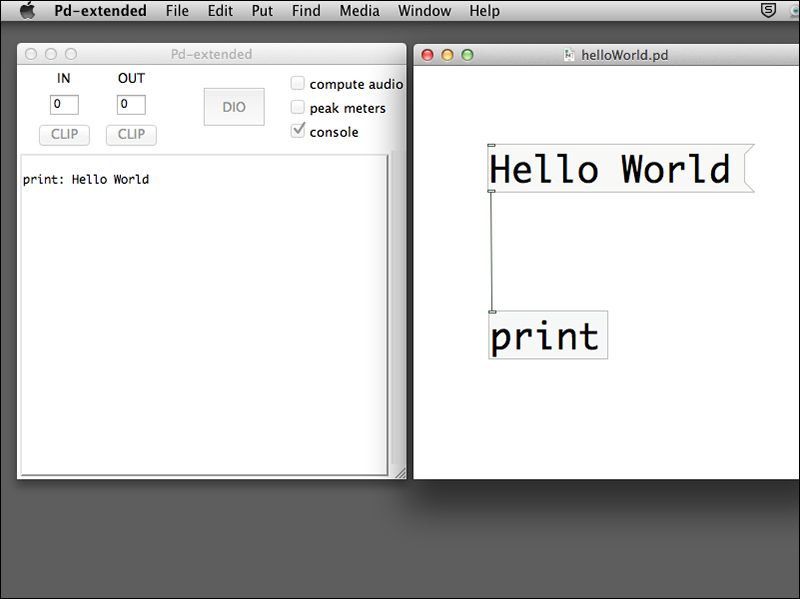 Displaying messages