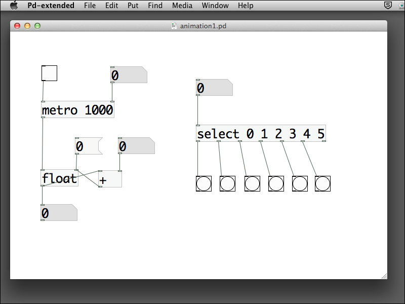 Making an animation with the interface elements