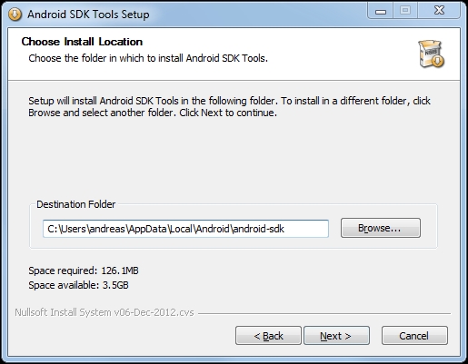 Installing Android SDK