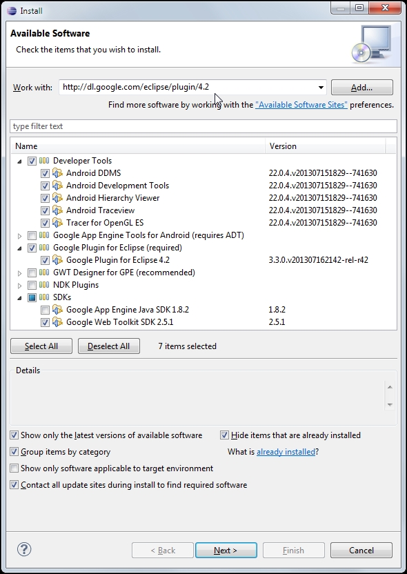 Running Eclipse and installing plugins