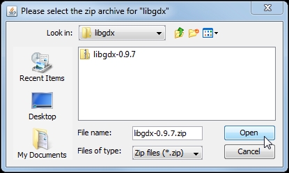Creating a new application