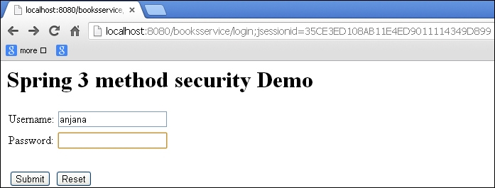 读书笔记《spring-security-3-x-cookbook》第 10 章使用 Spring Web 服务的 Spring Security