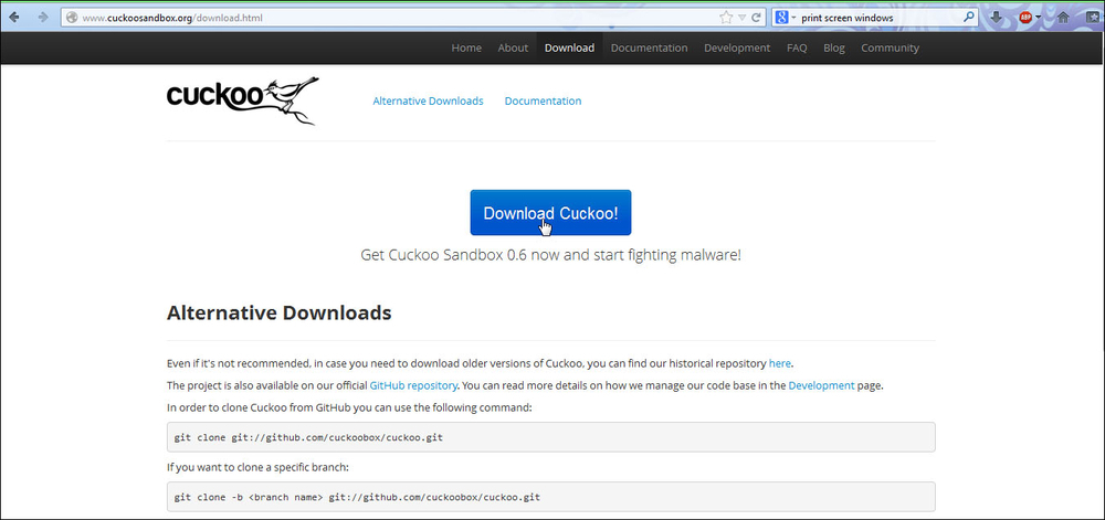 Setting up Cuckoo Sandbox in the Host OS