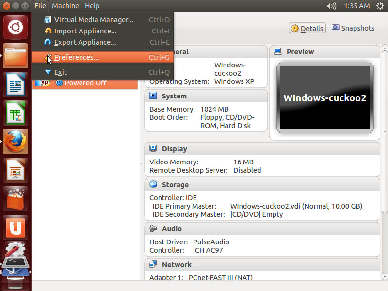 Configuring the network