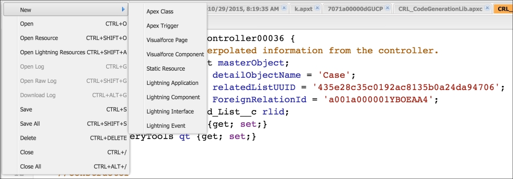 Identifying the development tools