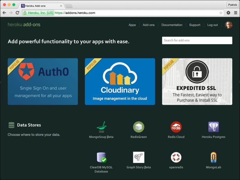 Via the Heroku add-ons gallery