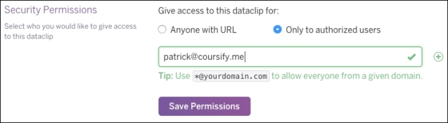 Dataclips security