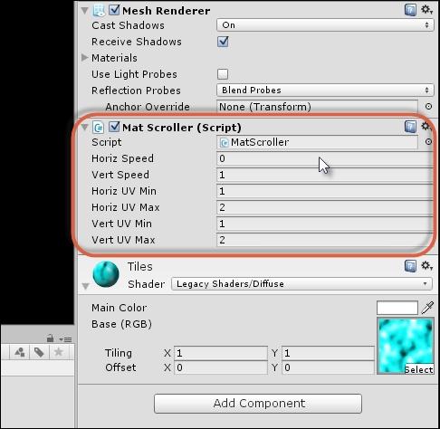 Material and mapping animation