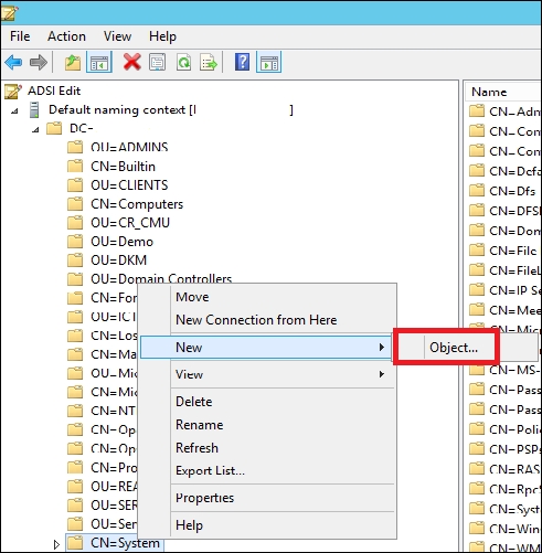 Creating the System Management container