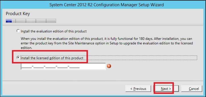 Installing System Center Configuration Manager 2012 R2