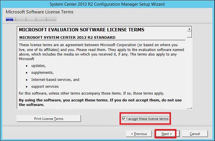 Installing System Center Configuration Manager 2012 R2