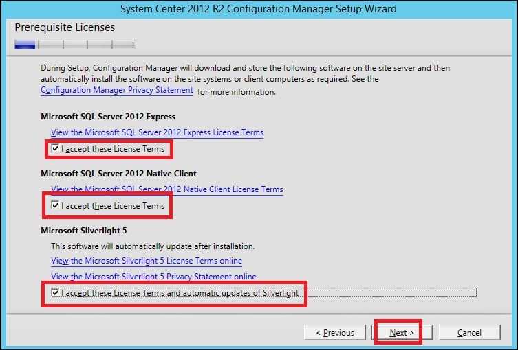 Installing System Center Configuration Manager 2012 R2