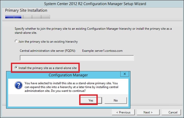 Installing System Center Configuration Manager 2012 R2