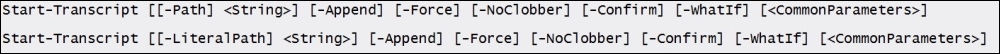 Understanding Logging and Transcripts