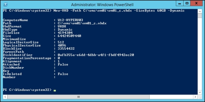 Creating virtual machines
