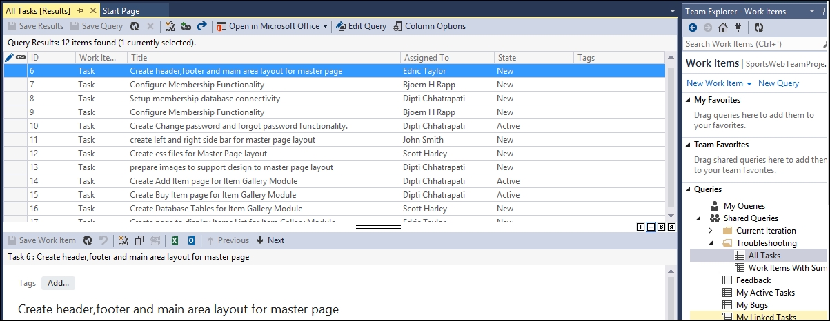 Creating Excel reports using a flat query list
