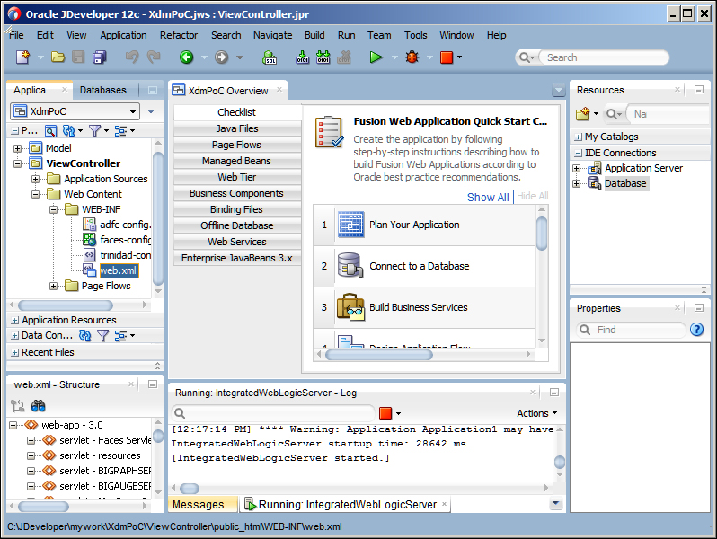 Getting started with JDeveloper