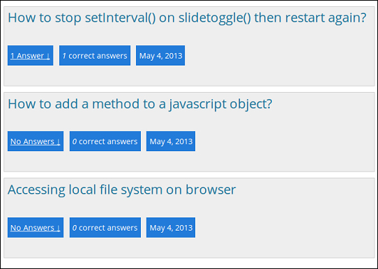 Generating the question list