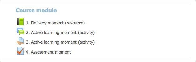 The course structure