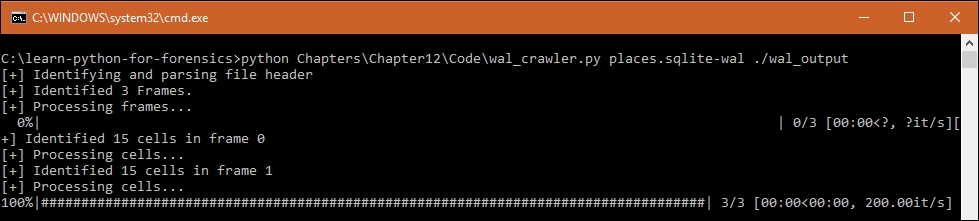 Executing wal_crawler.py
