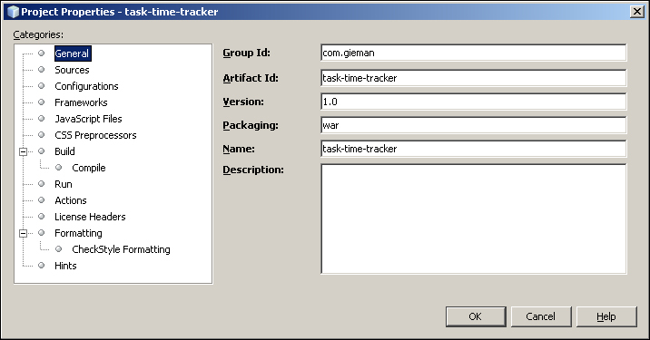 Creating the Maven Web Application project