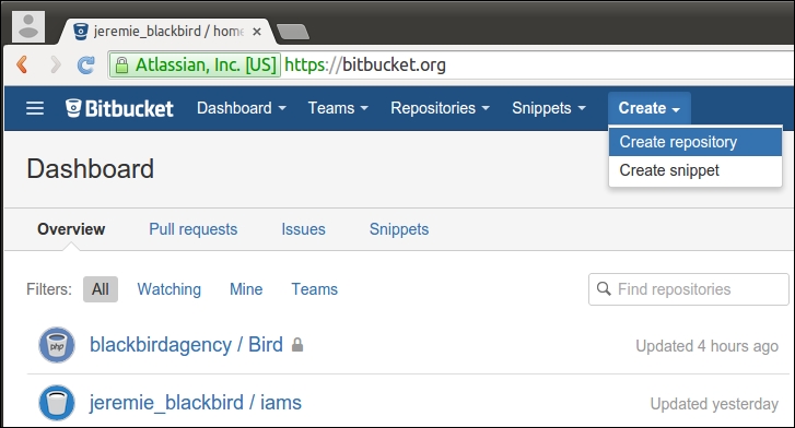 Bitbucket registration