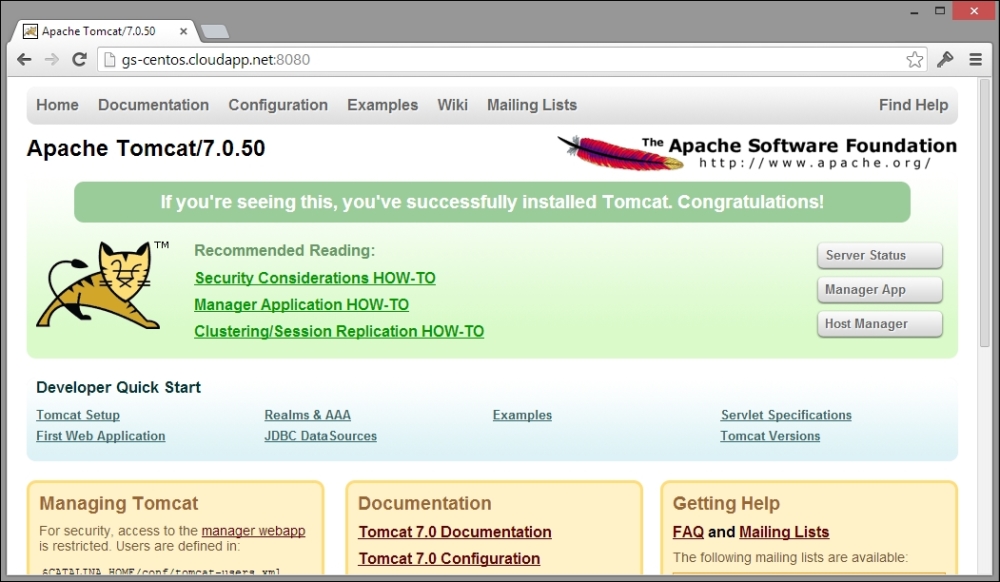 Running Apache Tomcat as a service