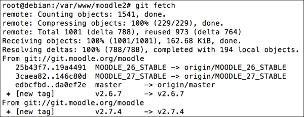 Updating Moodle via CLI