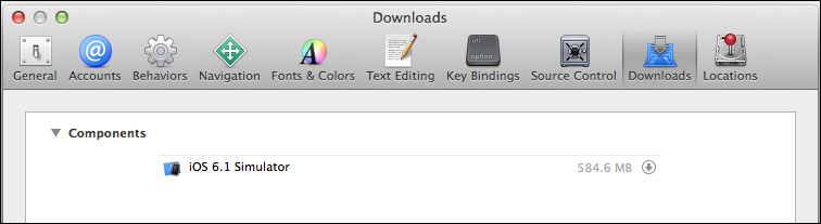 iOS simulators