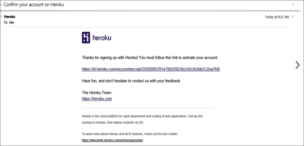 Signing up