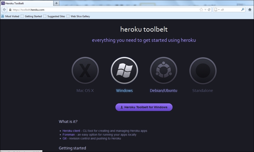 Installing the Heroku toolbelt