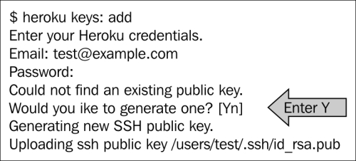 Logging in and generating a new SSH key