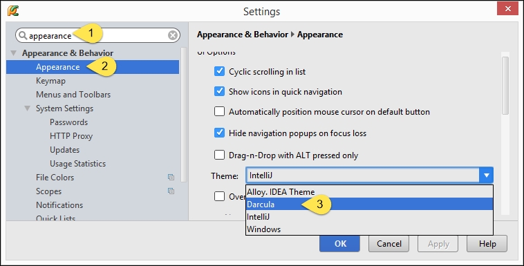 darcula theme pycharm educational edition