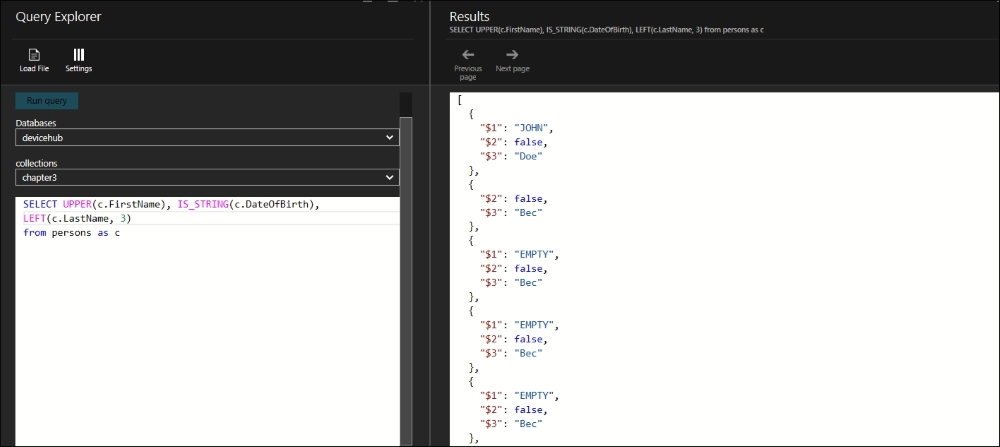 Using built-in functions