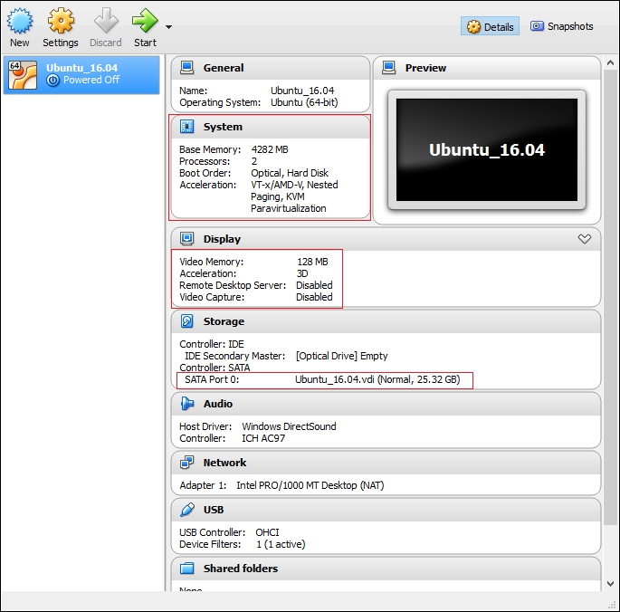 memory for virtualbos windows 7 on a mac