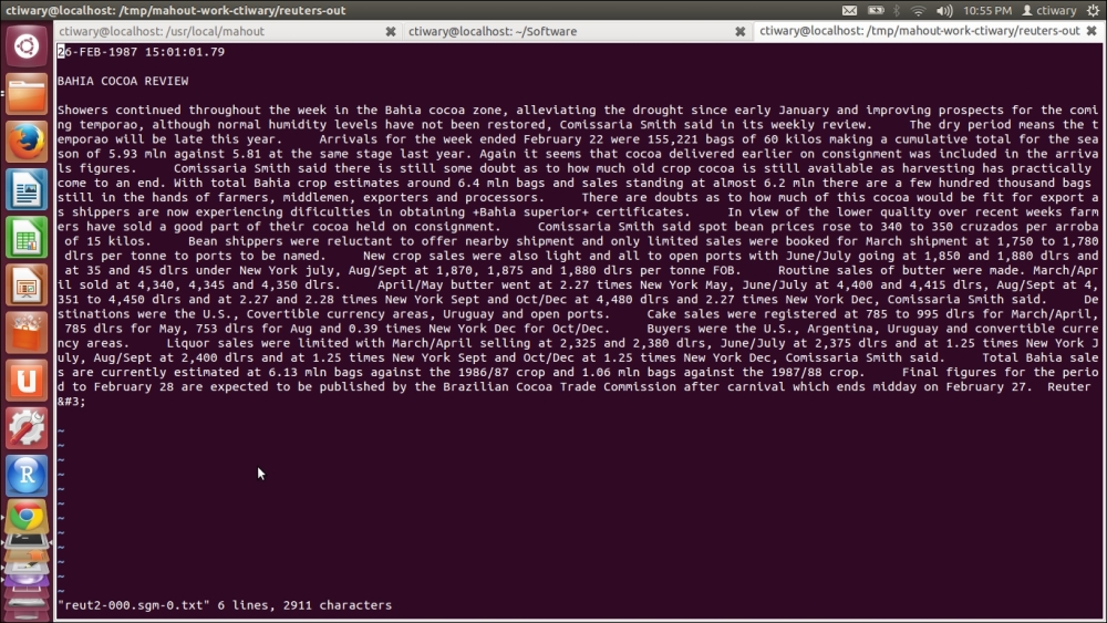 Reuter's raw data file
