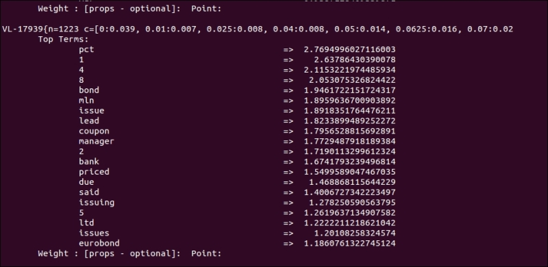Reuter's raw data file
