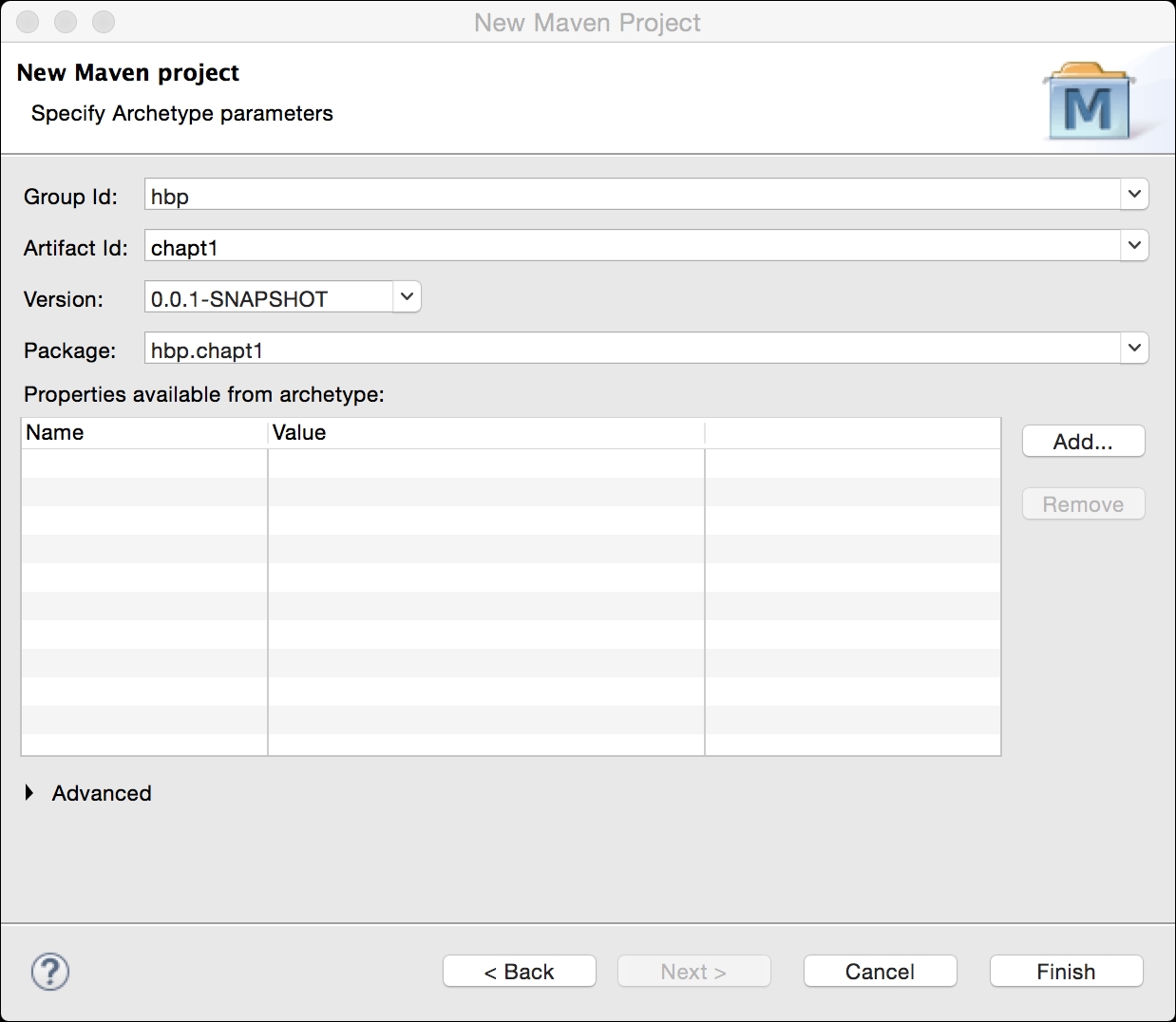 Creating a project in Eclipse