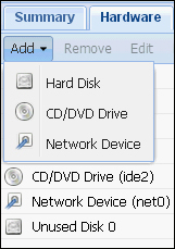 The Hardware tab