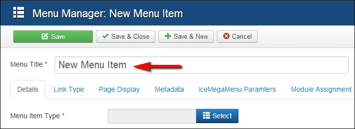Option one – changing the order of menu items
