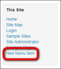 Option one – changing the order of menu items