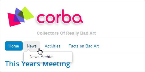 Time for action – displaying Main Menu links in Top Menu