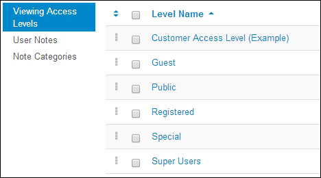 Time for action – telling Joomla! what the group can see