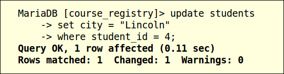 Updating data