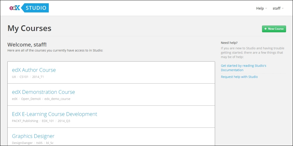 Creating your course