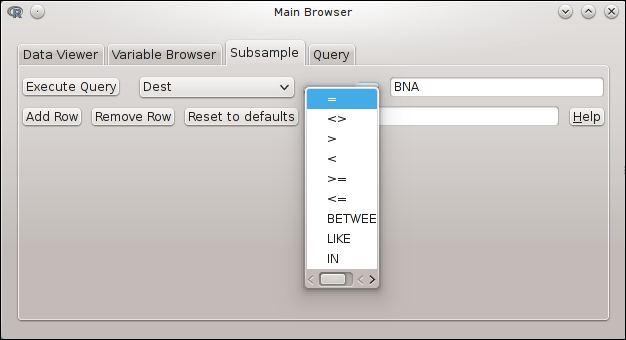 Using a graphical user interface to connect to databases