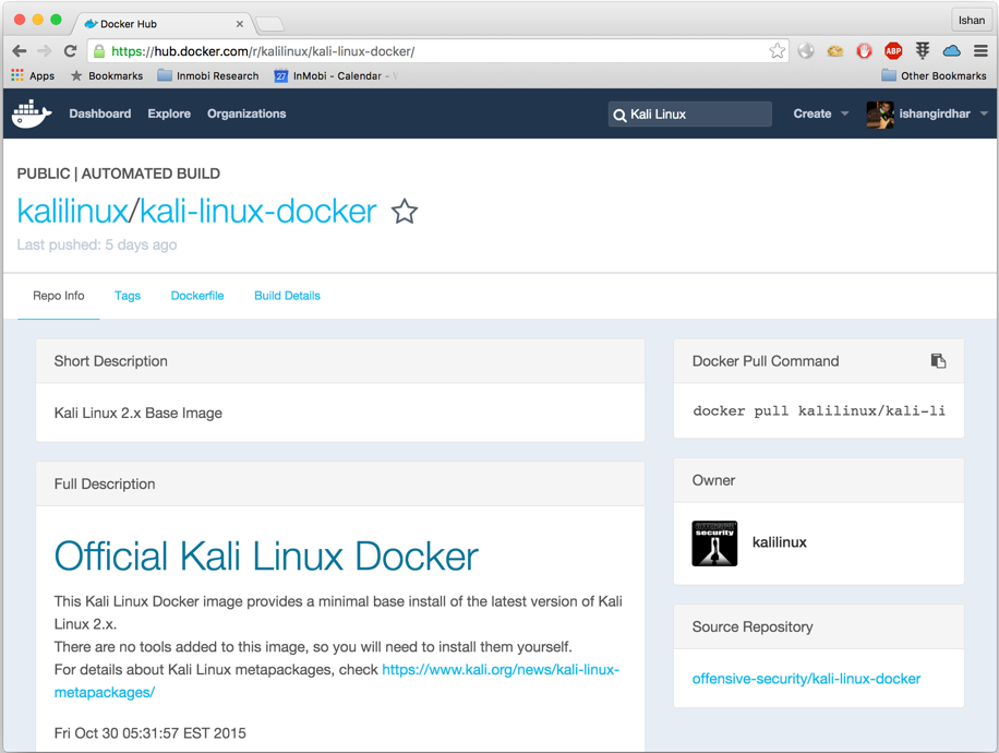 docker on kali linux