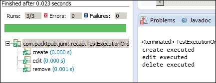 Executing tests in order